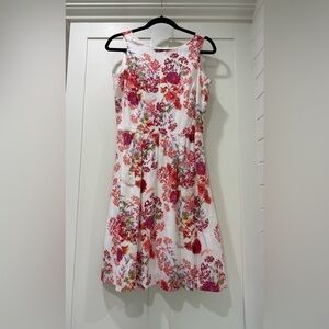 Garnet Hill Vibrant Floral Dress